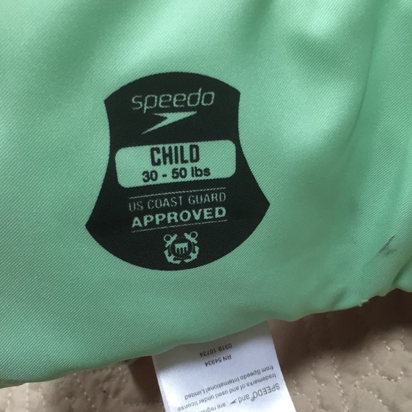 Speedo Splash Jammer Life Jacket Swim Vest Floatie Child 30-50lbs - Picture 13 of 14